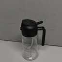 TrendPlain 16oz/470ml Glass Olive Oil Sprayer for Cooking  2 in 1 Olive Oil Dispenser Bottle for Kitchen Gadgets and Air Fryer Accessories, Salad, BBQ - Black