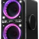 Party Bluetooth Speaker - 240W Peak Loud Speaker, Dazzling Light Show, Deep Bass, IPX4 Waterproof, 15H Battery, TWS Pairing, BT 5.3 Wireless, Portable for Home/Outdoor/Beach/Pool Party