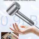 Hair Dryer, 160000 RPM High-Speed Ionic Blow Dryer Portable Professional Lightweight Hair Dryers with 200 Million Negative Ions, Fast-Drying, Quiet Hair Dryer with Nozzle for Travel, Home, SalonHF03