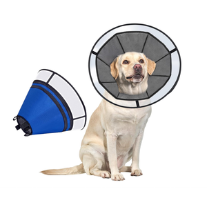 OneTigris Elizabethan Collar Soft Dog Cone for Dogs After Surgery, Breathable Pet Recovery Collar for Large Medium Small Dogs and Cats, Adjustable Dog Cone Collar (Blue, XXL)