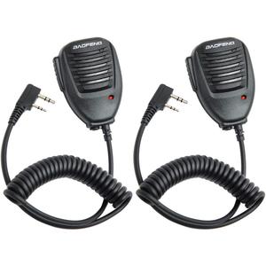 BAOFENG Microphone Police Walkie Talkie Mic Accessories Ham Radio Speaker Mic for Baofeng UV-5R Mini BF-F8HP Pro 5RM UV-32 DM-32 GM21 UV-5G Plus GM-15PRO GM-5RH K5PLUS AR-152 Quansheng UV-K5 8
