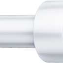 Curtain Rods for Windows 32-60 Inch, 1 Inch Adjustable White Curtain Rod Set with Brackets, Easy Install