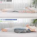 HOMBYS Adjustable BBL Pillow After Surgery with Lumbar Support, Brazilian Butt Lift Pillow Pad, Multi-Purpose Post Recovery Seat Cushion for Sitting, Sleeping, Driving, Washable Cover for Women