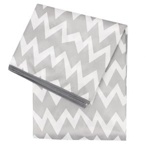 Bumkins Baby Splat Mat for Under High Chair, Babies Toddlers Eating Mess Mat, Waterproof Reusable Cloth for Arts and Crafts, Playtime Mat for Kids, Floors or Tables, Fabric 42inx42in, Gray Chevron