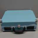 Victrola Journey Bluetooth Portable Suitcase Record Player – with Built-in Speakers, 3 Speed Vinyl Record Player, RCA Out, Headphone Jack (Turquoise)