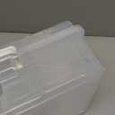 novelinks Transparent 4" x 6" Photo Organizers and Photo Storage Box with Handle, 16 Inner Photo Cases, Portable Picture Organizers & Photo Storage Containers (Clear)