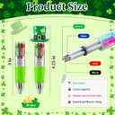 CZWZ 30Pcs Mini Multicolor Pens in One 4-in-1 Cute Pens Bulk, Ballpoint Pen for Birthdays and Parties, Fun Gifts Assorted Ink Kawaii Pen(St Patricks Day)