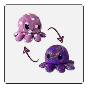 The Original Reversible Octopus Plushie | TeeTurtle’s Patented Design | Polka.