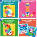 Educational Insights Pom Pom Kit: Animal Dress Up - Arts and Crafts for Kids 4-6, DIY Arts & Crafts Kits, Kids No Mess Activities, Preschool and Kindergarten Crafting Set, Toddler Craft Supplies