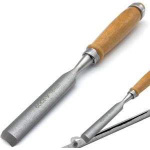 Golf Grip Tape Stripper Remover Tool - Chrome Vanadium Steel, Wooden Handle, Golf Grip Removal Tool, Perfect for Golf Grip Repair & Replacement Kit