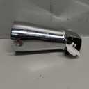 SENTO Slip On Silver Universal Bathroom Tub Spout with Diverter, Durable Heavy Duty Metal Bathtub Faucet with Shower Diverter - 4 Inches 1/2" Copper Pipe, Polished Chrome