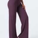YEOREO Workout Leggings Womens No Front Seam Straight Leggings 29"/ 31.5"/ 33"/ 35" High Waist Buttery Eddiy Gym Yoga Pants (Purple, M)