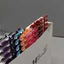 Honoson 720 Pieces Short False Nails Medium Square Artificial Fake Nails Full Cover Fingernails Coffin Press on Nails Glossy False Nails Tips for Women Girls DIY Nail(Elegant Colors)