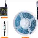 Battery Operated LED Strip Lights 26ft RGB Color Changing, Music Sync, Remote & App Control for Bedroom, Party, TV, Decor (26ft)