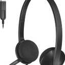 Logitech USB Headset H340, Stereo, USB Headset for Windows and Mac - Black ((Pack of 1))