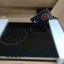 GASLAND 21 Inch Electric Cooktop for Apartment, ETL Certificated 2 Burners, 3700W Built-in Radiant Stove Top With 16 Power Levels, 240V Ceramic Stovetop, Slide Touch Control