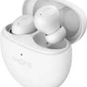 1MORE Active Noise Cancelling Earbuds - ComfoBuds Mini Wireless in Ear Headphones, Bluetooth 5.0, Up to 40dB ANC, Clear Calls, Wireless Charging, Waterproof, White