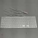 OMOTON Wired Keyboard Compatible with Mac, with Dual Interface (USB and Type-C), Numeric Keypad Compatible with MacBook Pro/Air, iMac, Mac mini/Pro Laptop, Silver