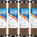 1 Micron 2.5"x10" Whole House Heavy Metal Removal Water Filter, Replacement for Under Sink Systems，Dupont WFPFC8002, WFPFC9001, FXWTC, SCWH-5, WHEF-WHWC, WHCF-WHWC, AMZN-SCWH-5 (4-Pack)