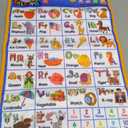 Electronic Alphabet Wall Chart, Talking ABC, 123s, Music Poster, Kids Learning Toys for Toddlers 1-3, Interactive Educational Toddler Toy, Birthday Gifts for Age 1 -5 Year Old Boys Girls - Blue