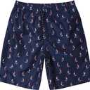 Mens Swim Trunks Quick Dry Bathing Suit Board Shorts for Men | Beach Swimwear Pool Shorts (Blue, L)