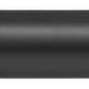 Ivilon Curtain Rod for Windows 48 to 86 Inch – 1 Inch Telescoping Drapery Rod, 2 Long Sections, End Cap Finials, Black