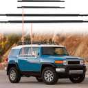 ACLONG Door Window Moulding Trim Front Rear Seal Outside Belt Weatherstrip Compatible with Toyota FJ Cruiser 2007-2014 Replaces# 68164-35041 68163-35041 68162-35073 68161-35073-4 Piece Set