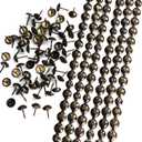Let's Decorate 10 Meters D11mm Antique Plated Upholstery Tacks Strips/Nail head Trims, Sofa Tacks, Upholstery Sofa Tacks, DIY Furniture Accessory(P:11mm Antique)