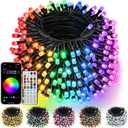 240 LED Smart Color Changing Christmas Lights App Controlled, 95FT Waterproof RGB Twinkle String Light Music Sync Multiple Modes, Christmas Lights with Remote & Timer Indoor Outdoor Xmas Decorations