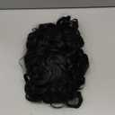 Short Curly Wigs for Black Women Afro Big Curly Wig with Bangs Black Soft Bouncy Fluffy Heat Resistant Synthetic Wig for Daily Party Use (Natural Black, 14Inch)