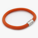 WIND PASSION - Paracord Bracelet for Men & Women | Nautical Bracelet Inspired by Sailor Sea Apparel | Handmade with Braided Rope and Magnetic Clasp | For Men and Women looking for a Sports, Athletic or Surf Style | Waterproof Resistant | Orange Brace