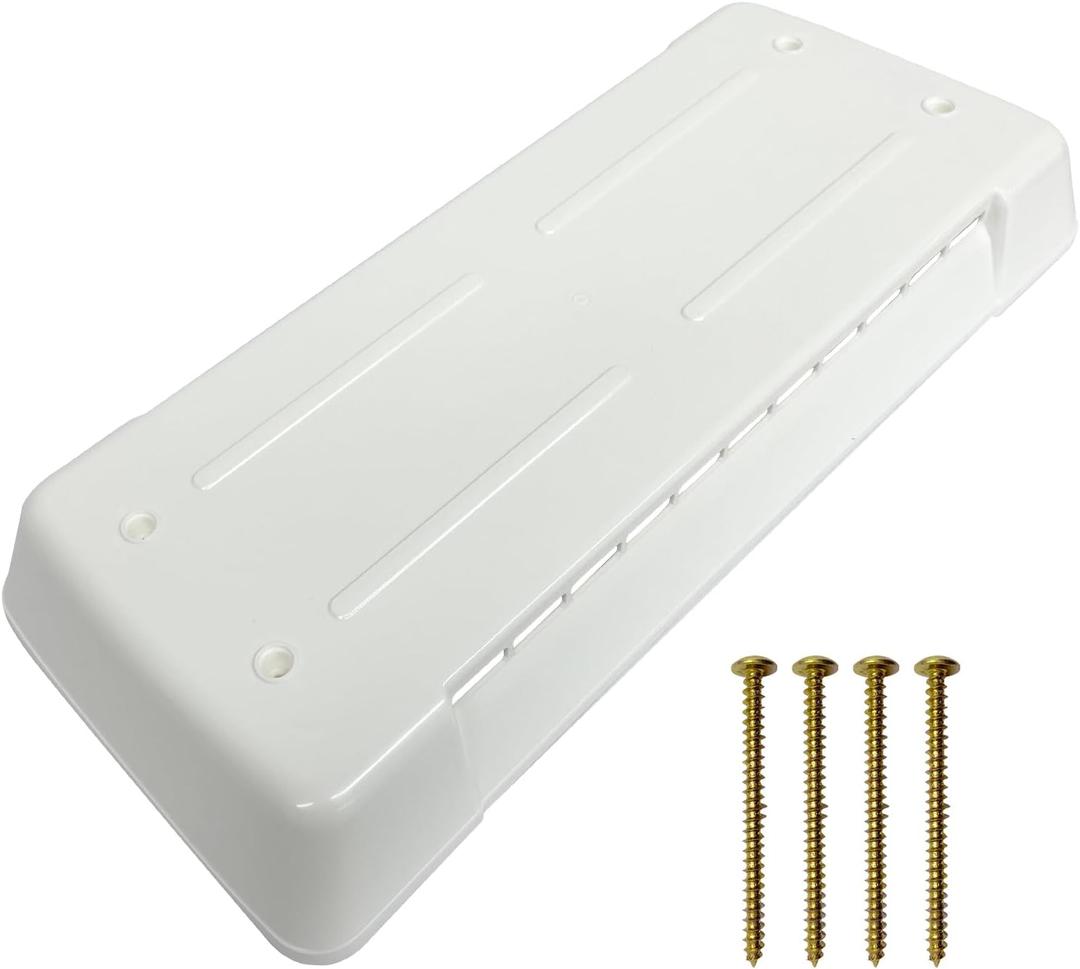 3103634.022 RV Refrigerator vent lid cover Replacement for Dometic White Refrigerator Vent Cover, large