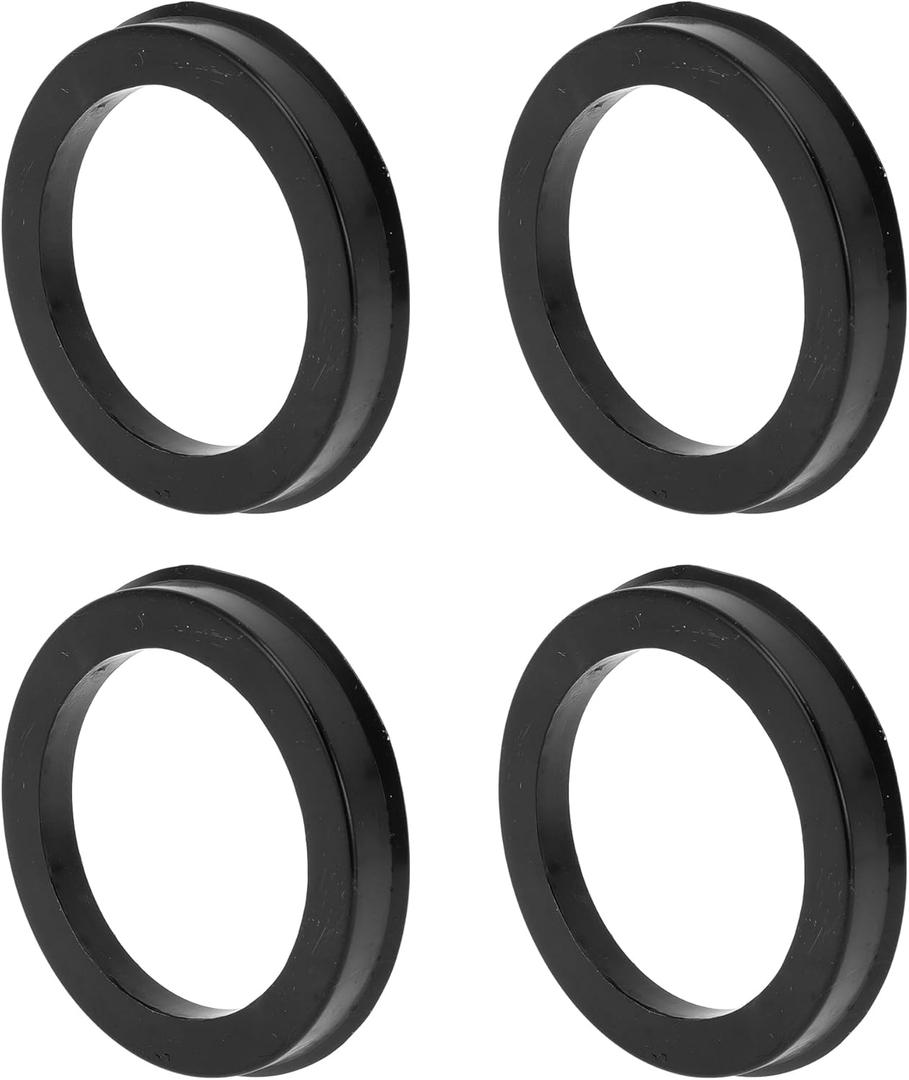 72.1mm to 54.1mm Car Wheel Hub Centric Rings Black Polycarbonate Wheels Center Shaft Shock Absorbing Hubrings 4 Pcs