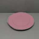 Gerrii 12 Pcs Metallic Bead Charger Plates 13 Inch Plastic Round Plates Bulk Wedding Beaded Chargers for Table Party Event Decoration(Pink)