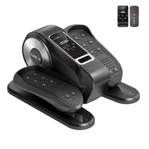 Under Desk Elliptical Machine, Electric Seated Pedal Exerciser, Mini Ellipse Leg Exerciser with Remoter, 12 Level Speeds, Forward & Reverse Direction, Manual & Auto Mode for Home Office