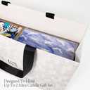 2 x ESNA HOME Premium Bags With Fabric Ribbon Handles - Designer Shopping Bags For Wedding Gifts - Size 14.5 * 11 inch