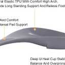 3/4 Original High Arch Inserts Firm Orthotics for Plantar Fasciitis Flat Feet Over-Pronation, Comfort Metatarsal Pad Support Insoles Relief Heel Spur Pain