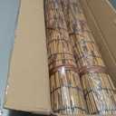Bamboo Roll up Shade,2 Pack Reed Roller Shutters Retro Reed Curtains,47" W x 71" H Bamboo Window Blinds for Outdoor Patio Natural Bamboo Blinds