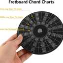 Rockhouse Guitar Chord Wheel Chart Compass for Songwriting, Transpose Chords Progression, Music Theory Wheel Melody Tool for Beginners Advanced