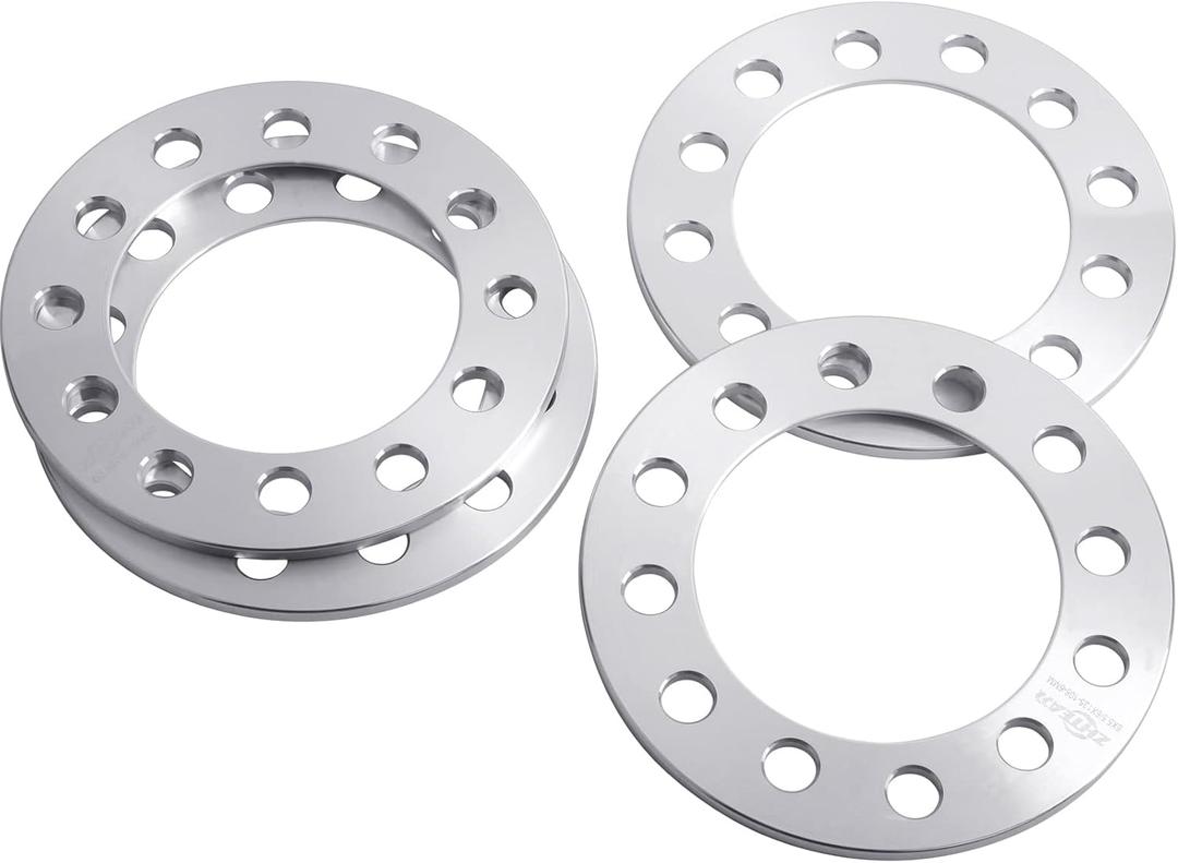 4pc 6mm 1/4" Universal Forged 6Lug Wheel Spacers 6x5.5 6x135 6x139.7 Compatible with Chevy Ford-Toyota 2004-2022 F150 | Silverado Sierra 1500 | Tacoma (6Lug Only) | 1996-2001 4-Runner