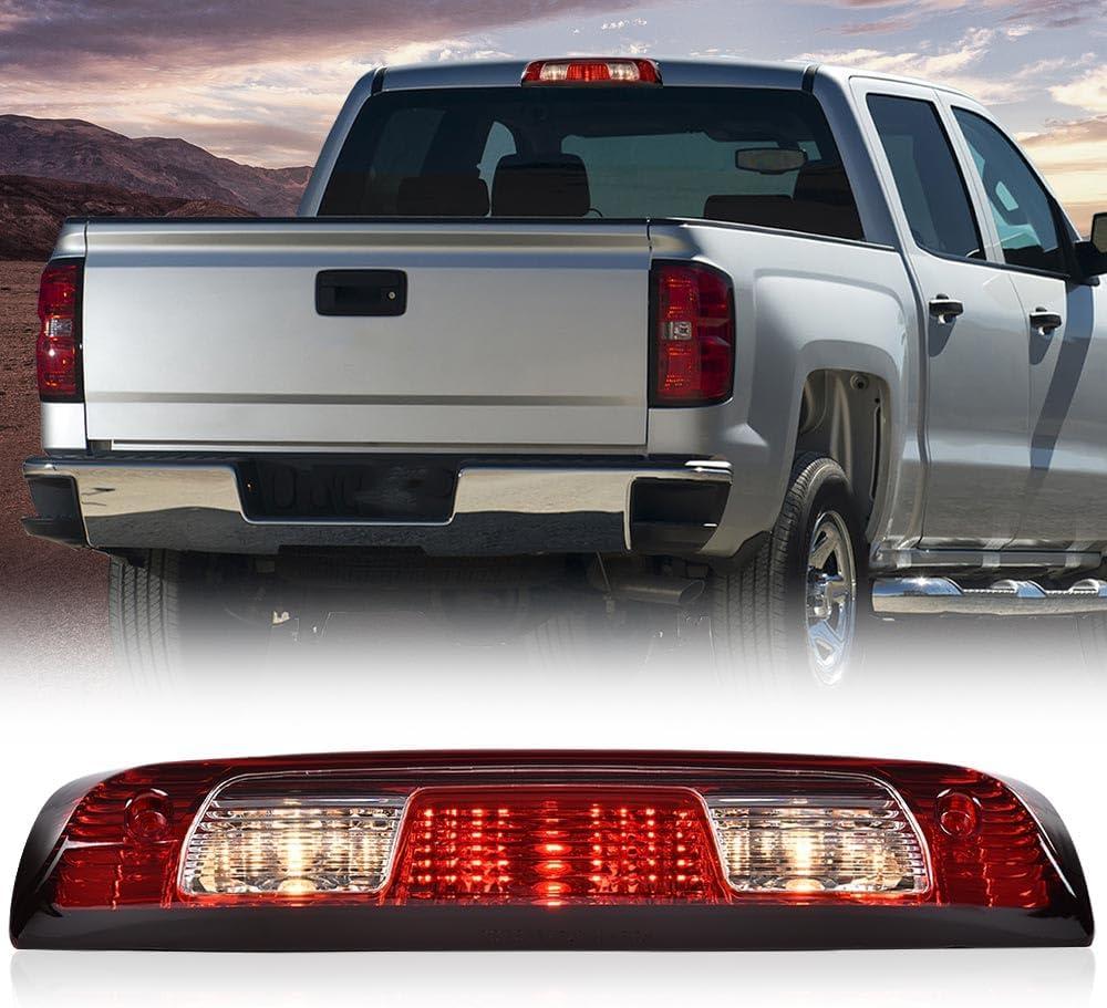 G-PLUS Third Brake Stop Light Cargo Lamp Compatible with Chevy Silverado GMC Sierra 1500 2500 3500 2015 2016 2017 2018 2019 2020 2021 84900397,2350916 Red