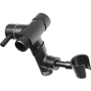 NearMoon All Metal Shower Arm Diverter with Handheld Shower Mount, G1/2 3-Way Diverter Valve Bathroom Universal Shower System Replacement Part for Hand Shower and Fixed Shower Head (Matte Black) NearMoon All Metal Shower Arm Diverter with Handheld Shower Mount, G1/2 3-Way Diverter Valve Bathroom Universal Shower System Replacement Part for Hand Shower and Fixed Shower Head (Matte Black)
