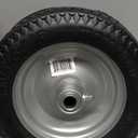 Marathon 4.10/3.50-4" Flat Free, All Purpose Utility Tire on Wheel, 4" Centered Hub, 3/4" Bearings