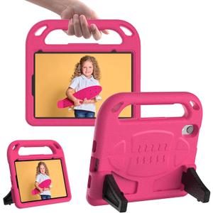 iPad mini 7 (A17 Pro) 2024 8.3 inch Case for Kids, Durable Shockproof Protective Handle Cover for Apple iPad mini 6th Gen 2021 (Model: A2567 A2568 A2569)-Rose