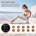 2024 Smart Watch for Women's with Phone Function 1.39 Inch HD Touchscreen Watch with /SpO2/Menstrual Cycle/Sleep Monitor/IP68 Waterproof/Pedometer/Fitness/for iOS Android (BlackGold)