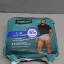 Depend Fresh Protection Adult Diapers, Incontinence Underwear for Men, Disposable, Maximum, Large, Grey, 17 Count