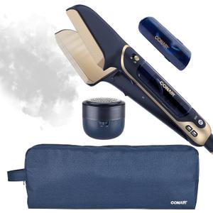 Conair SteamStylist 3-in-1 Steam, Press and Iron Steamer for Clothes, With Fabric Shaver, Extra Water Tank and Storage Bag, For Home, Office or Travel, Midnight Blue (One Size)