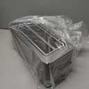  Mueller UltraToast Stainless Steel Toaster 4 Slice Extra-Wide 1.6" Slots for Artisan Bread, Bagels & Frozen Waffles, 6 Browning Levels, LED Display, Cancel/Defrost/Reheat, Removable Crumb Tray