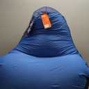 Big Joe Warp Bean Bag Chair, Blue/Navy Spandex and Smartmax, Durable Polyester Nylon Blend, 2.5 feet