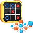 Electronic Tic Tac Toe Game, 4-in-1 Digital Puzzle Games, Handheld Family Board Game for Kids and Adults, Portable Toys Gift for Boys Girls, Birthday, Travel, and Road Trip